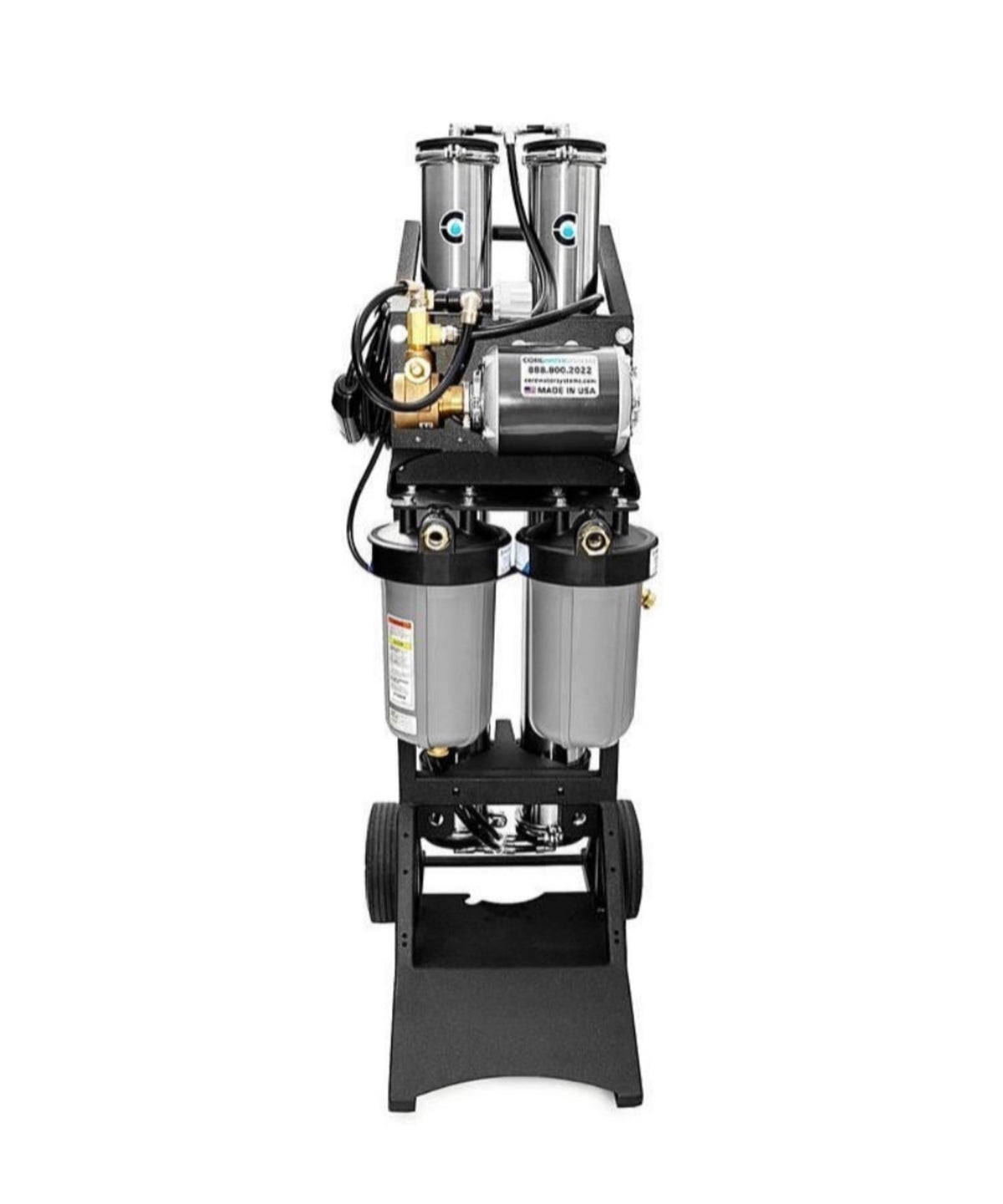 Dual Membrane, 4 Stage Water Purification System with Booster Pump