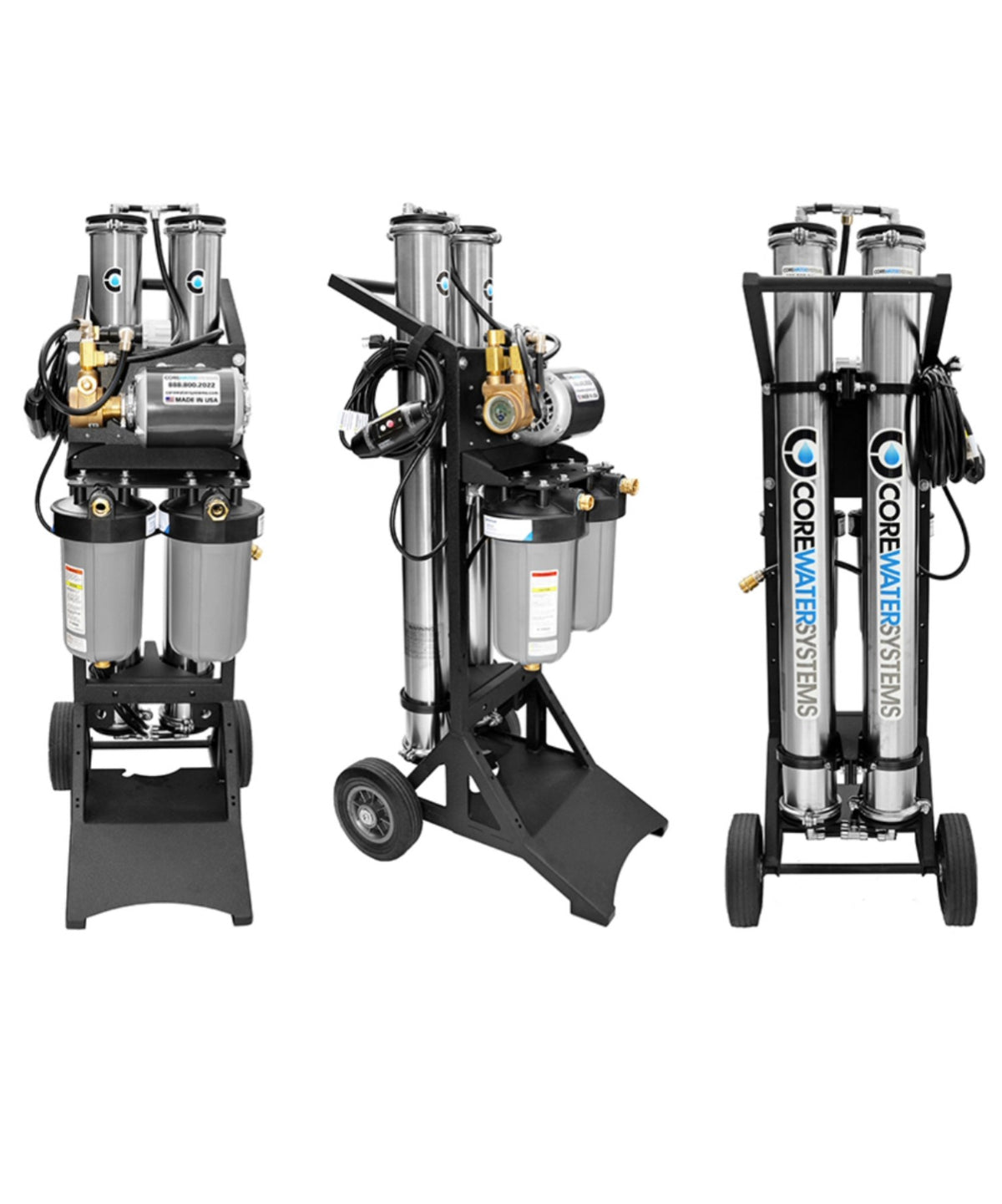 Dual Membrane, 4 Stage Water Purification System with Booster Pump