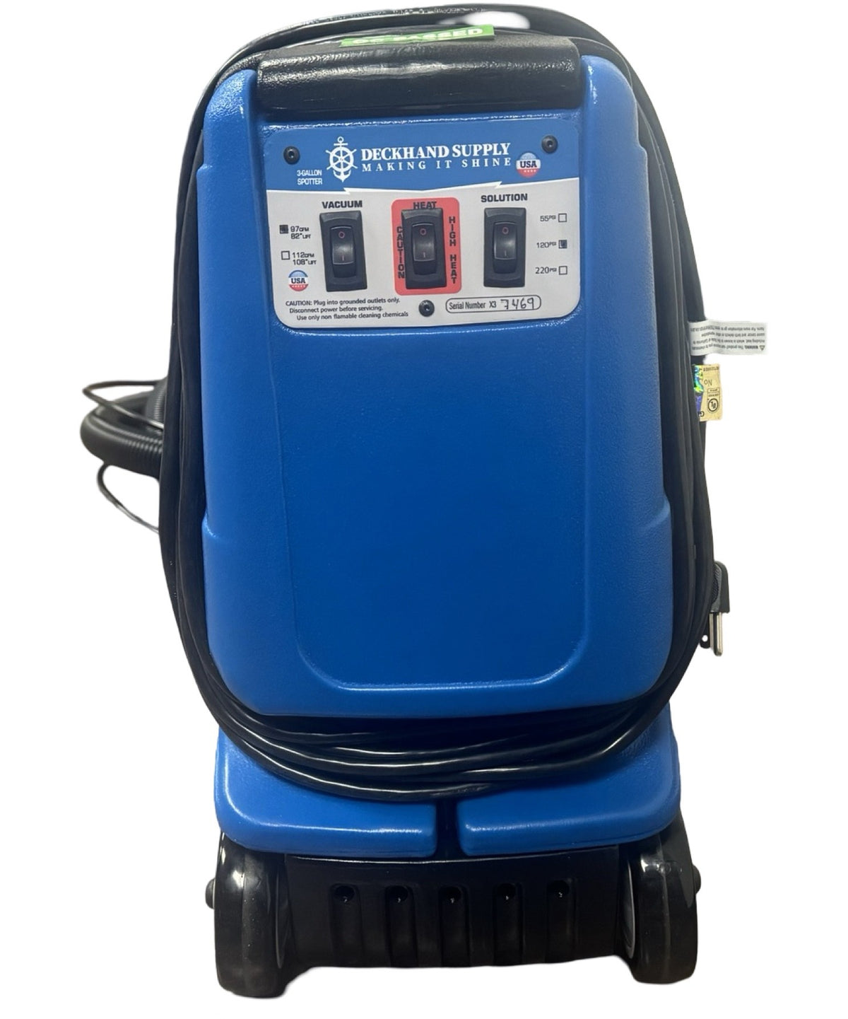 Deckhand Extractor 3 Gallon 120psi Heated