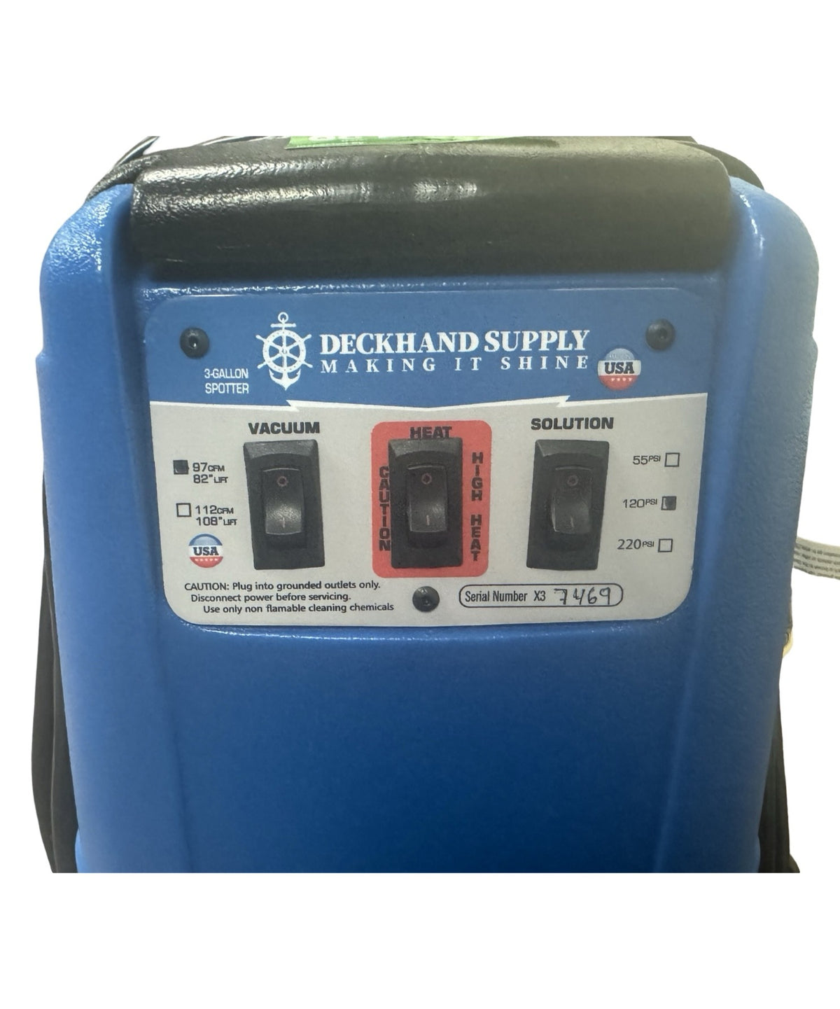 Deckhand Extractor 3 Gallon 120psi Heated