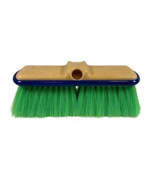 Boat Wash Brush 10" Green Flagged Soft Bristles