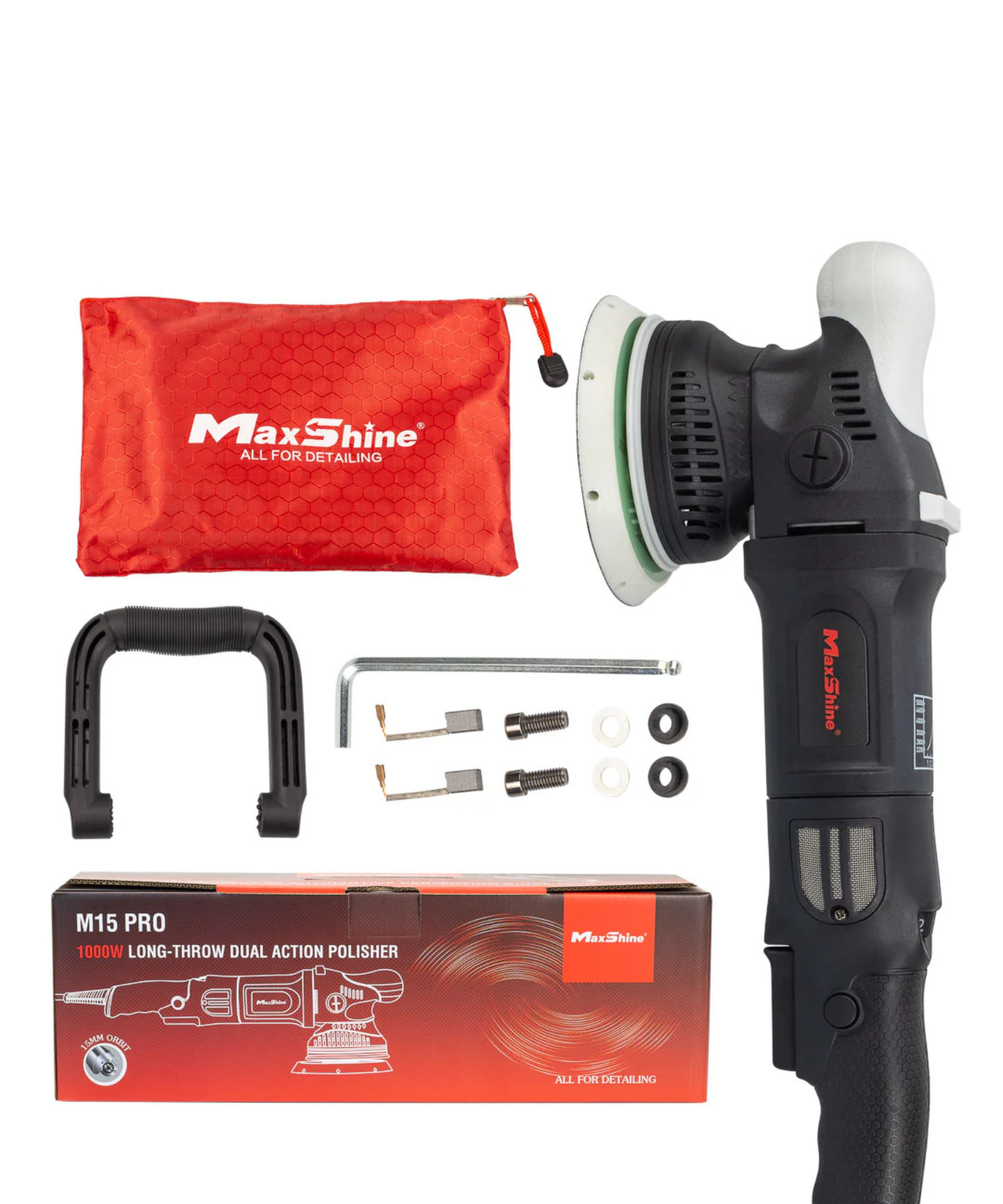Dual Action Orbital Polisher M15 Pro - 5in Plate, 15mm Throw Dual Action Orbital Polisher M15 Pro - 5in Plate, 15mm Throw