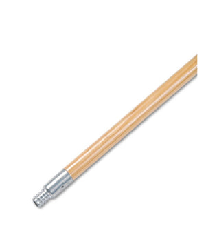 Deck Brush Handle Metal Tip Threaded Hardwood, 0.94" diameter x 60" tall