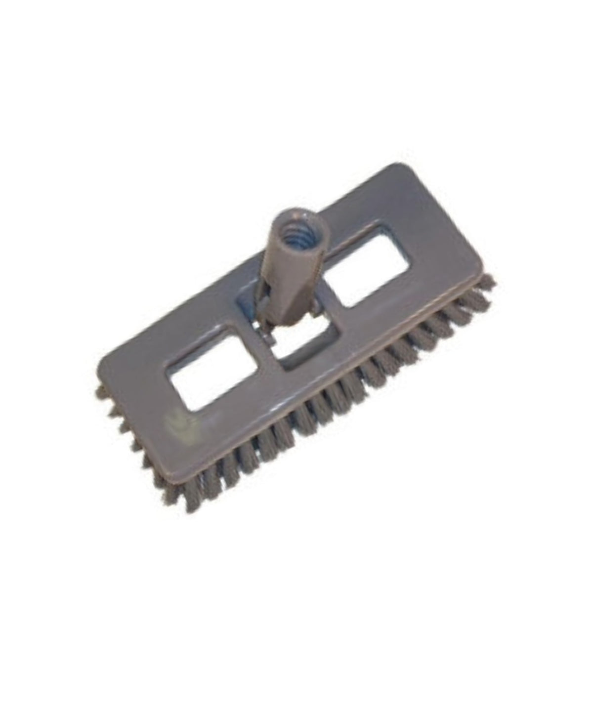 Deck Scrub Brush Threaded Swivel 8" Poly Bristle