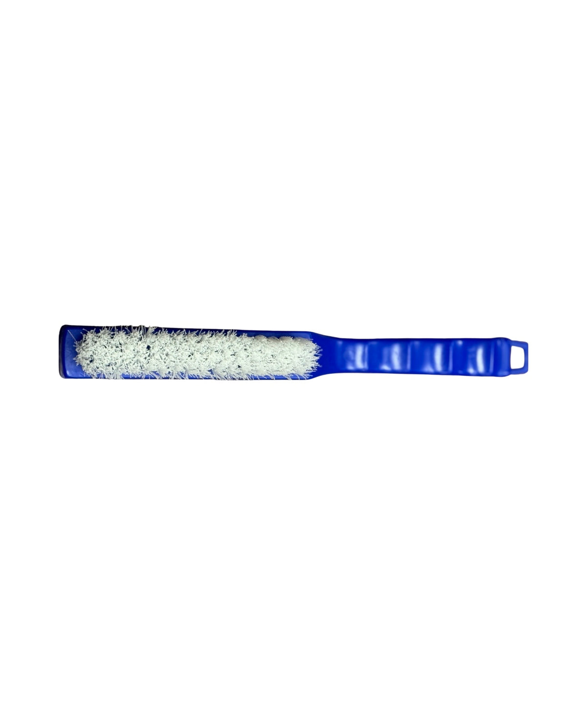 Utility Scrub Brush Blue 11.5 Plastic Handle White Nylon Bristles