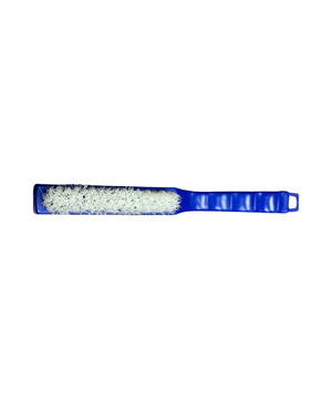 Utility Scrub Brush Blue 11.5 Plastic Handle White Nylon Bristles