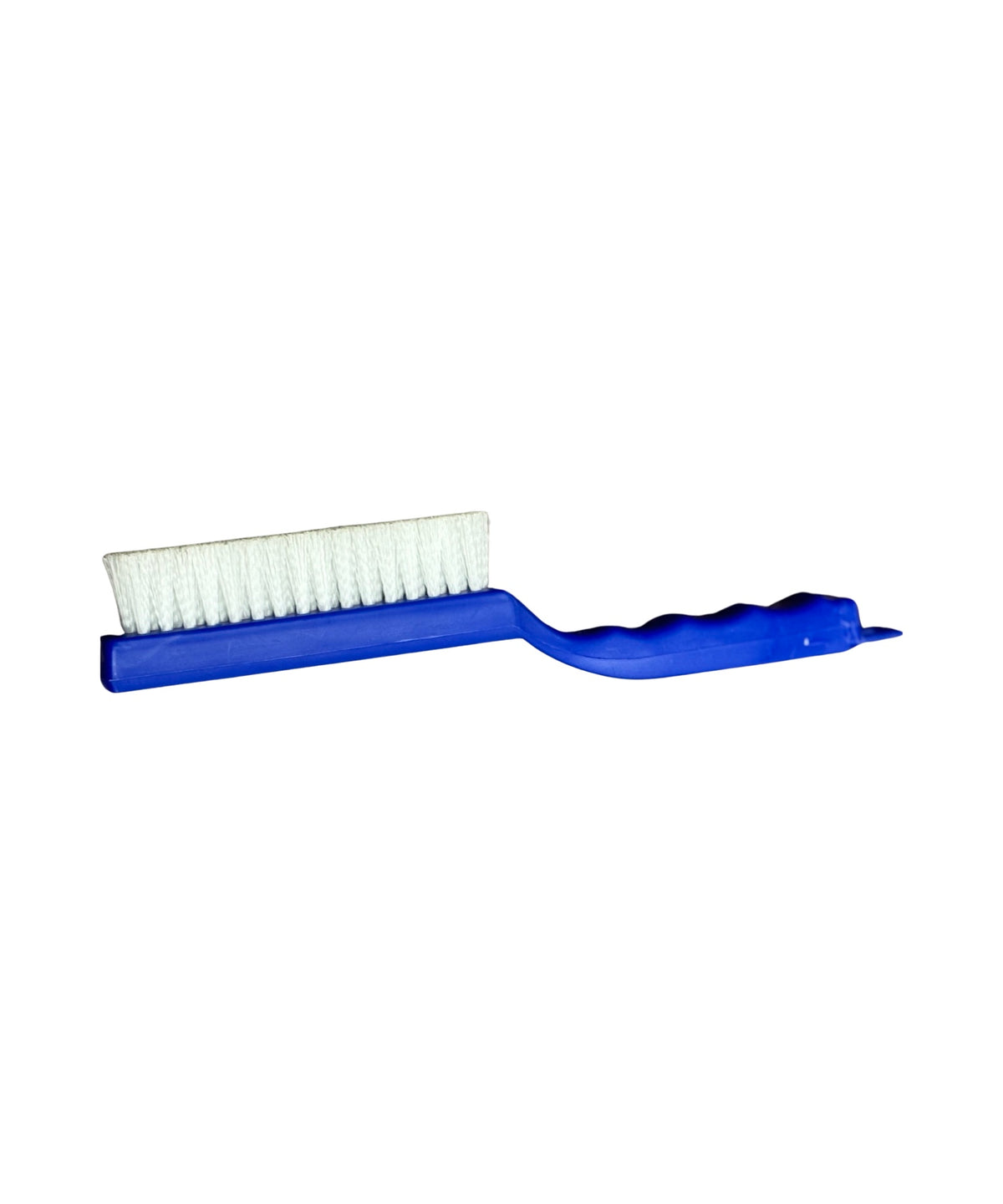 Utility Scrub Brush Blue 11.5 Plastic Handle White Nylon Bristles
