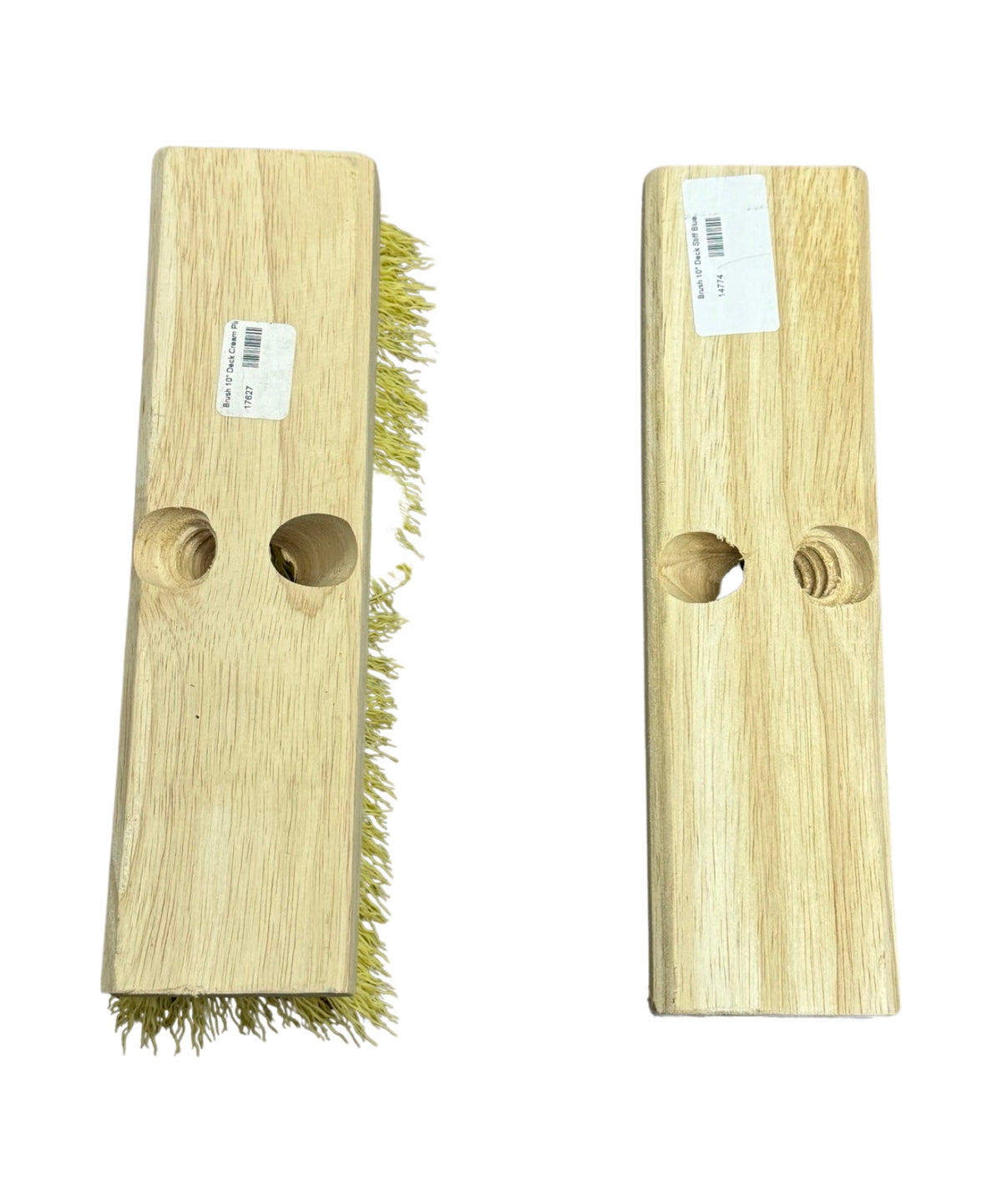 Deck Scrub Brush 10" Cream Medium-Stiff Plastic Bristle